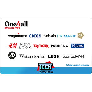 Teen Favourites Gift Card